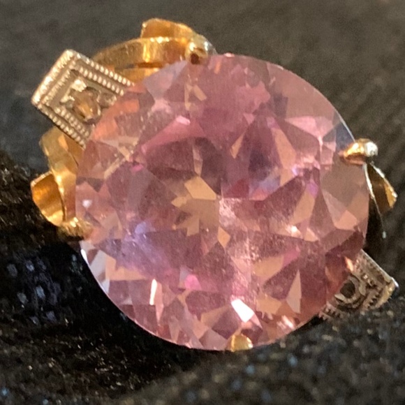 Hand Crafted Jewelry - Cocktail Ring 14K Yellow Gold sz 6 VTG Firm price